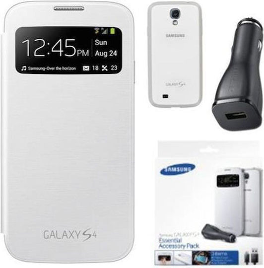 Samsung Essentials Kit Φορτιστής Αυτοκινήτου 2.3A με μία Θύρα: 1xUSB μαζί με Καλώδιο Micro-USB Λευκό Χρώμα