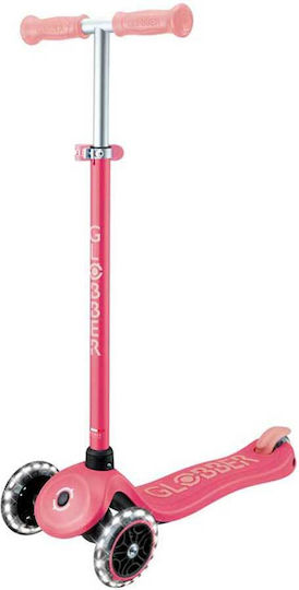 Globber Детска Тротинетка Primo Plus Glow Lights С Три Колела За 3+ Години Розова
