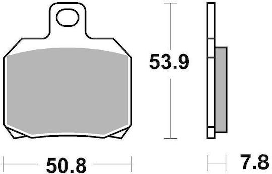 Brembo Rear Road Metallic Brake Pads 53.7x50.8x7mm Aprilia Etv Rs Rsv Sl Tuono Benelli Tnt Tornado Trek Bombardier Traxter Cagiva