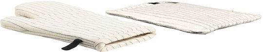 Estia Yarn Oven Mitt Fabric Beige 2pcs