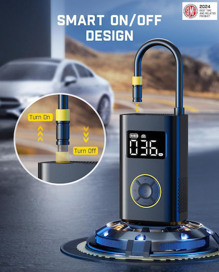 Car Tire Pump X9 Pro 150PSI Rechargeable 12V