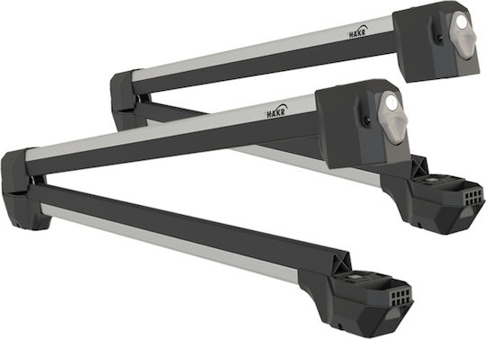 HAKR Alu Pro 6 Car Ski Mounts Suitable for 6 Ski Pairs or 2 Snowboards