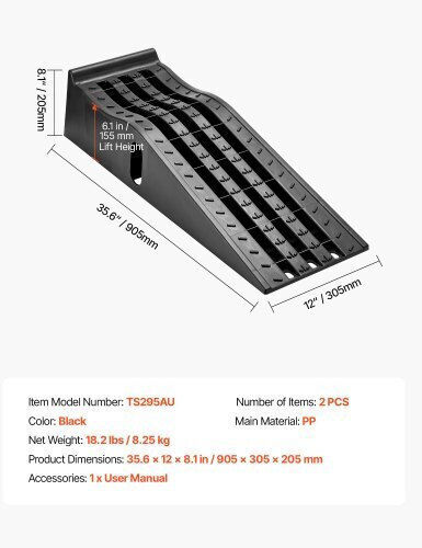 Vevor Vehicle Lifting Ramps with Capacity up to 0.500 Tons