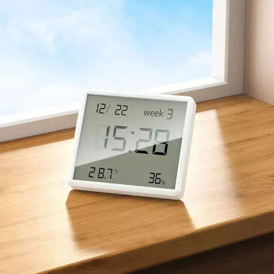 Hoco Масов Часовник Дигитален LCD Бял 000.230.19930
