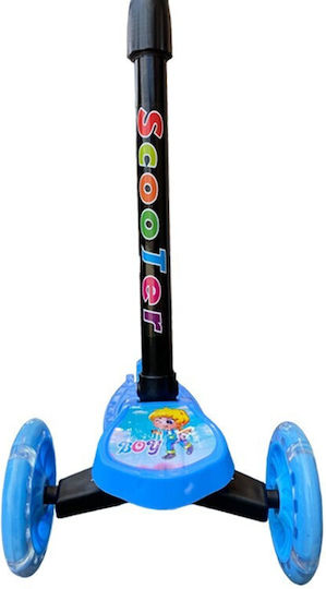 Patinetă Copii Pliabilă cu 3 Roți pentru 3+ Ani Albastră