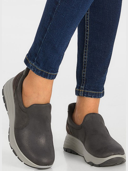 Ανατομικά Γυναικεία Slip-On Γκρι