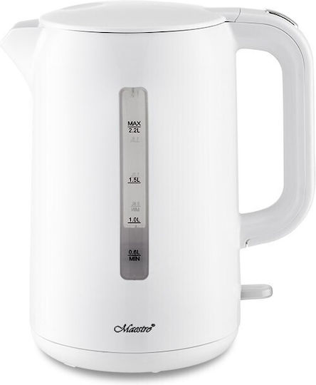 Maestro Βραστήρας 2.2lt 2200W Λευκός