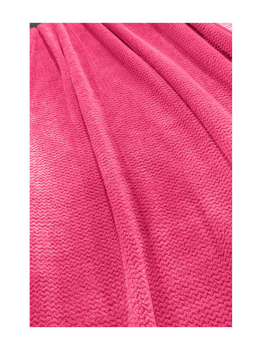 Guy Laroche Fleece Blanket Double 220x240cm Fuchsia