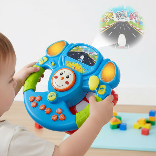 Iso Trade Steering Wheel with Music and Sounds for 3++ Months