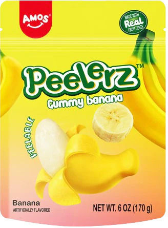 Amos Peelerz Gummi Bananen 65g
