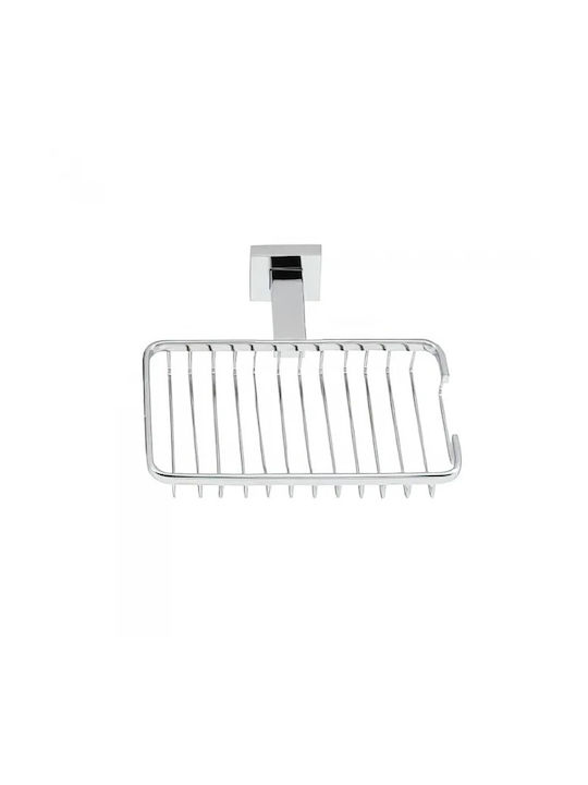 Import Hellas Σπογγοθήκη Επιτοίχια Inox Ασημί