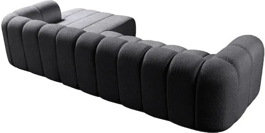 N-line Γωνιακός Καναπές με Δεξιά Γωνία Dark Grey 265x185x70εκ.