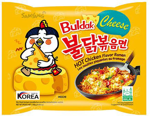 Samyang Noodles Ramen Hot Chicken Cheese Flavor Ramen 140gr