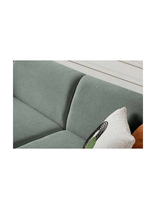 S-loft Colțar Canapea cu Colțul Stâng Verde Marin 206x290x85 cm