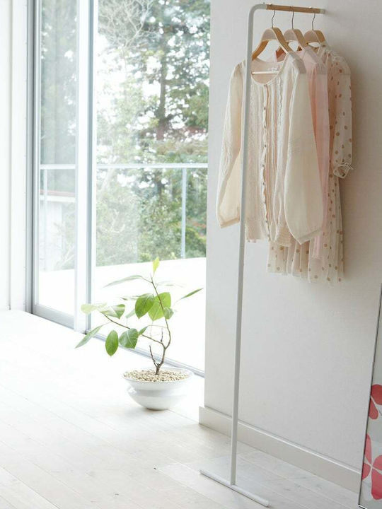 Yamazaki Tower Slim Επιτοίχιος Καλόγερος Μεταλλικός Λευκός 38.5x42x160cm