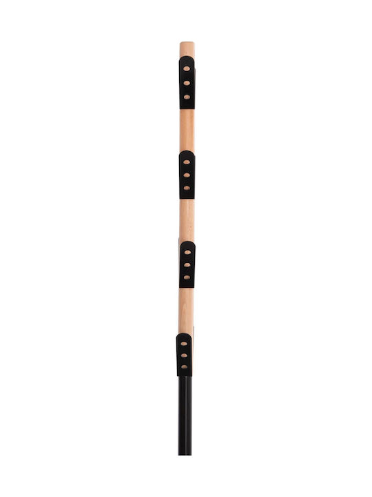 HomeMarkt Billy Καλόγερος Ξύλινος Οξιά / Μαύρος 37x37x180cm