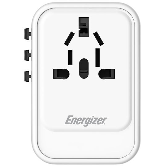 Energizer Charger Without Cable GaN with USB-A Port and 2 USB-C Ports Whites (ETC450)