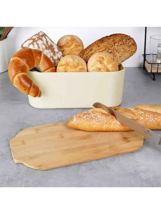 Bread Box Bamboo Board Cream 259303