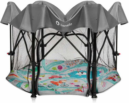 Lionelo Roel Plus Laufstall Mit Mehrfarbiger Matratze 135x135cm