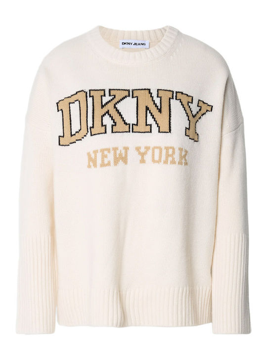 Damen Langärmeliges Pullover Beige