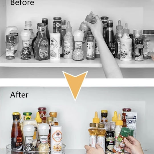 Rotating Fridge Organiser Base for Jars & Sauces