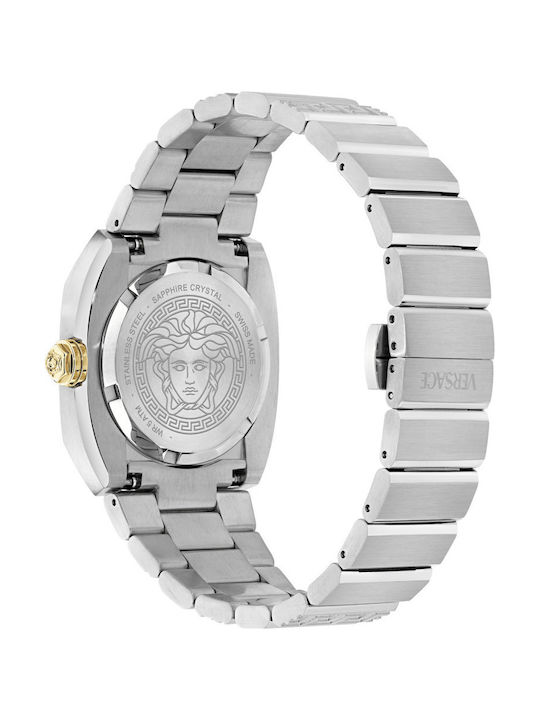 Versace Medusa Men's Watch Battery with Silver Metal Bracelet