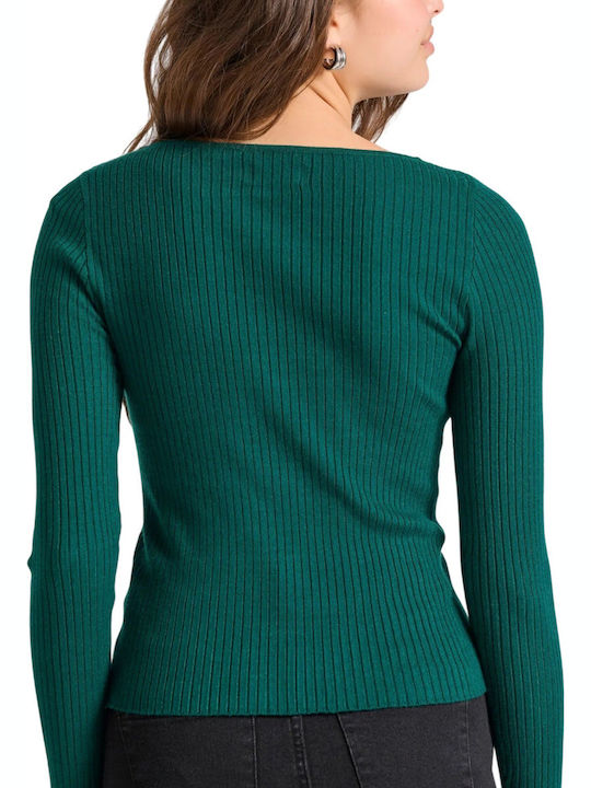 Women's Long Sleeve Sweater Green