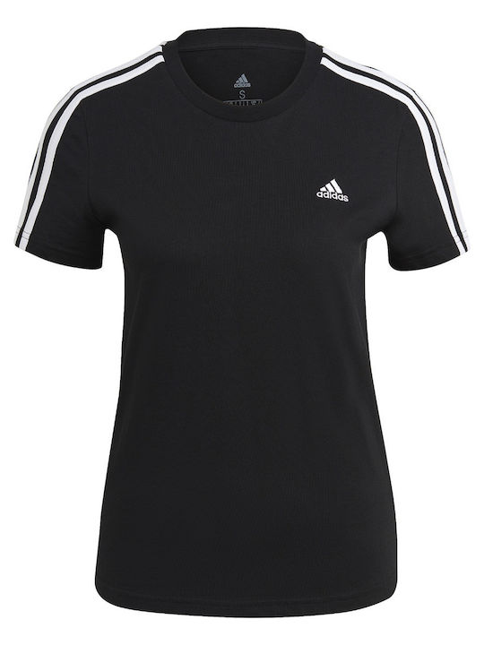 3 Stripes Γυναικείο T-shirt Μαύρο