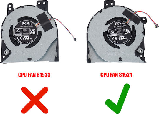 Laptop Fan GPU Cooling Fan Asus Rog Flow Z13 GZ301 GZ301VU GZ301Z NR2201ZA NR2201ZE GZ301ZC GZ301ZE GZ301VU-MU008W GZ301VU-MU001W 13NR07Y0T01011 6033B0112301 DFS5622B04954N-FPRY 4pin Code 81524