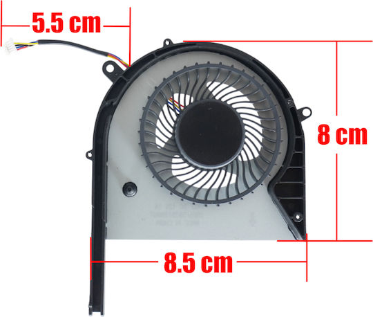 Laptop Fan GPU Cooling Fan Asus ROG Strix GL503 GL503GE GL703 GL703GE GL703GEE PX703GE 13NR0082AP0301 3HBKLTMJN10 XRDSF593512MNOT DFS593512MN0T DFS593512MNOT 5pin Code 81518