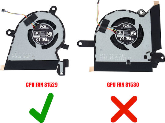 Laptop Fan Cpu Cooling Fan Asus Rog Flow X13 2023 Gv302 Gv302xa Gv302xu Gv302xv Gv302xi Gv302vi Gv302nf Gv302xv-mu008w 13nr0en0t04011 6033b0122101 Dfs5l22h05b857 Fq6t 4pin Code 81529