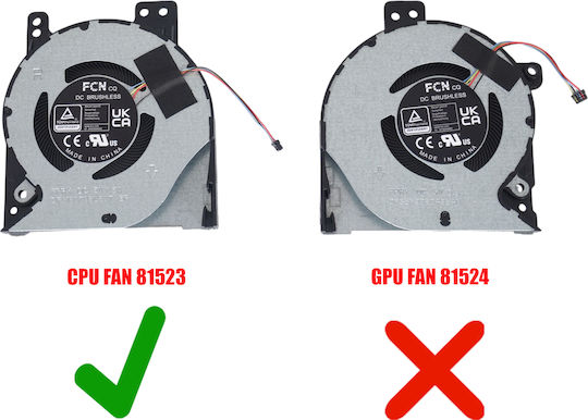 Laptop Fan Cpu Cooling Fan Asus Rog Flow Z13 Gz301 Gz301vu Gz301z Nr2201za Nr2201ze Gz301zc Gz301ze Gz301vu-mu008w Gz301vu-mu001w 13nr07y0t02011 6033b0112201 Dfs150705l50t-fprx Vga 4pin Code 81523