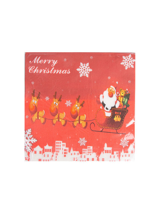 Christmas Luxury Napkins Paloma 20 Pieces Christmas Tableware Ornaments White