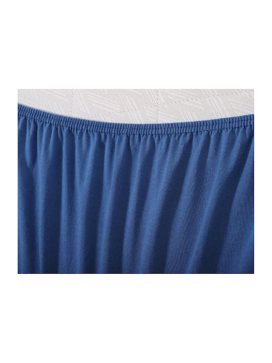 Silk Fashion Σεντόνι King Size με Λάστιχο 180x200+35εκ. Jean
