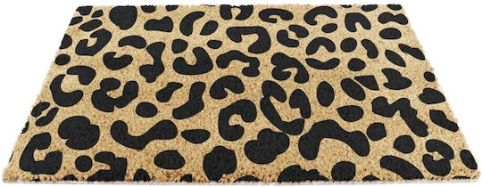Artsy Mats Covor de Intrare din Cocos cu Suport Antiderapant Leopard 60x40buc