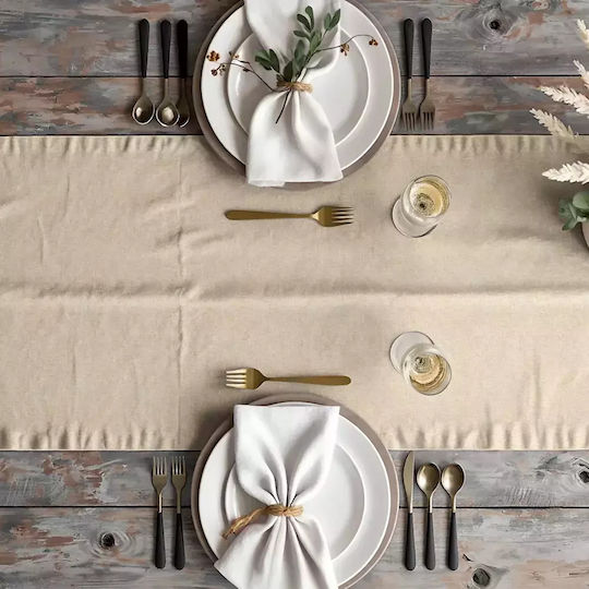 Borea Tischtuch Mallorca Beige 140x180cm (Verschiedene Farben)