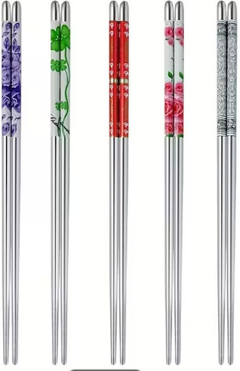 Chopsticks Inox Ασημί 5τμχ