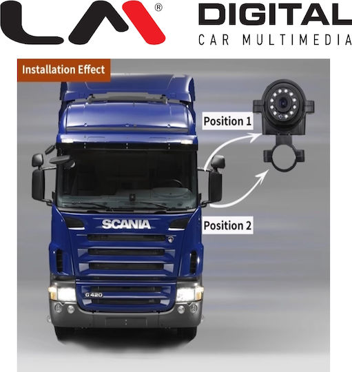 Lm Digital BC Bus 006XH Side Position Camera AHD 1080p/720 1920x1080 Buses Large Vehicles Voltage 12VDC