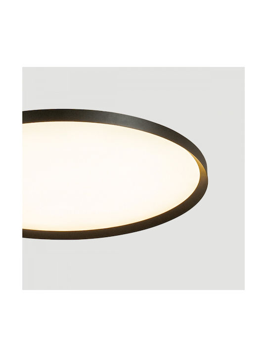 Zambelis Lights Πλαφονιέρα Οροφής Μαύρη με Ενσωματωμένο LED