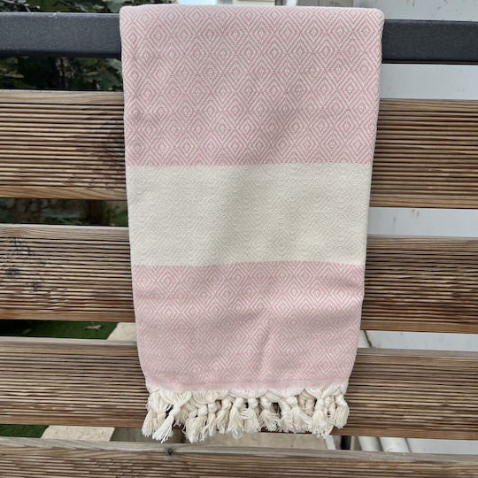 Zarafet Beach Towel Diamond Loincloth Pestemal Pink Colors 100x180 Cm