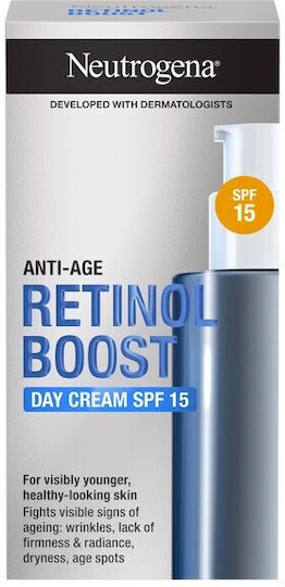 Neutrogena Retinol Boostost Ενυδατική Κρέμα Προσώπου Ημέρας με SPF15 & Ρετινόλη 50ml