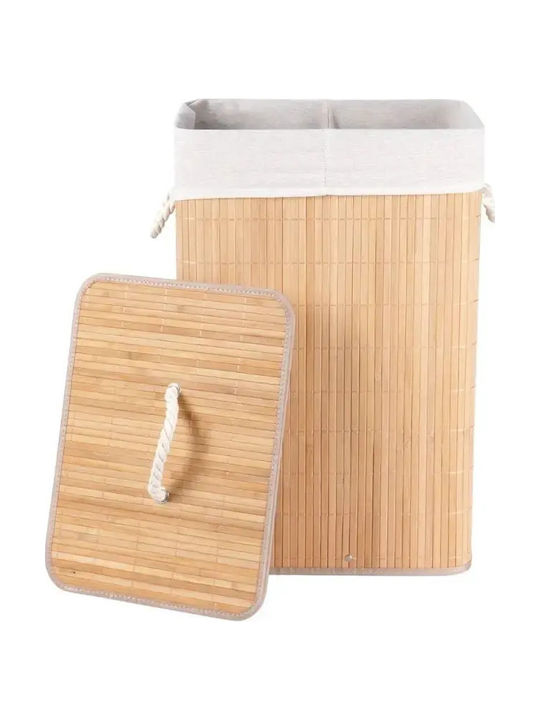 Vilde Καλάθι Απλύτων Bamboo 70lt με Καπάκι 40x30x60cm Μπεζ Vilde Καλάθι Απλύτων Bamboo 70lt με Καπάκι 40x30x60cm Μπεζ