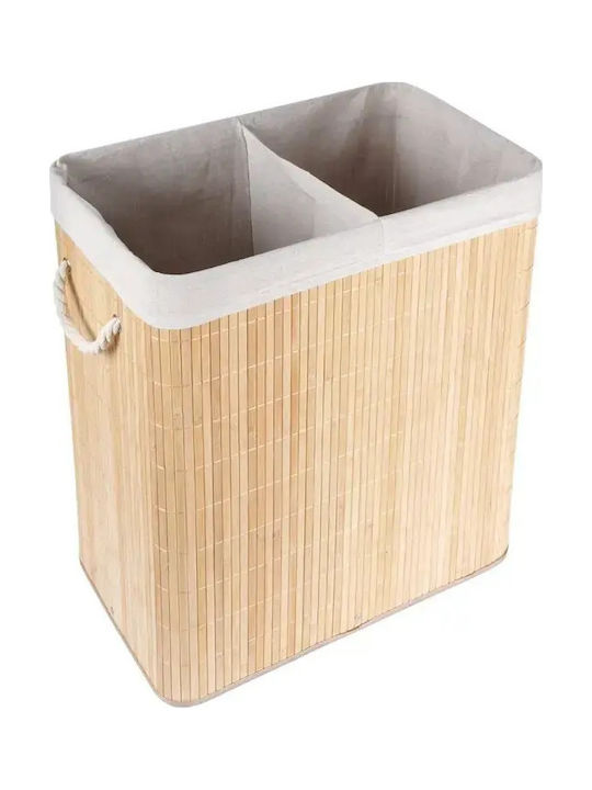 Vilde Καλάθι Απλύτων Bamboo 90lt με Καπάκι 50x30.5x60.5cm Μπεζ Vilde Καλάθι Απλύτων Bamboo 90lt με Καπάκι 50x30.5x60.5cm Μπεζ