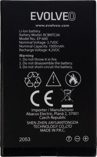 Evolveo Ersatzakku 1000mAh für EasyPhone EP-600, EP-601