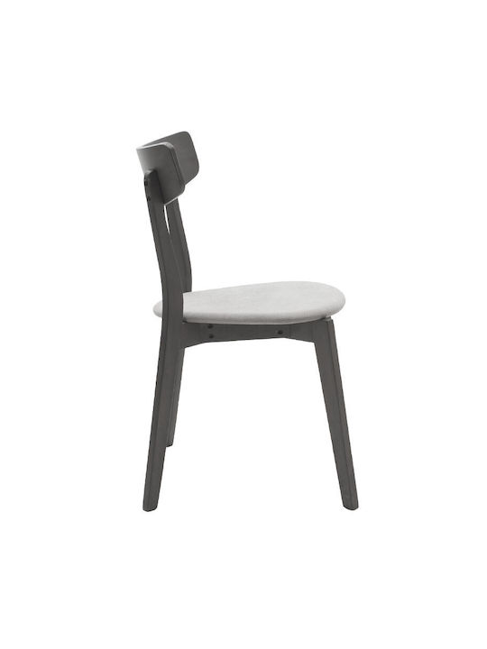 Toto Kitchen Wooden Chair Rustic Grey 45.5x51.5x77cm