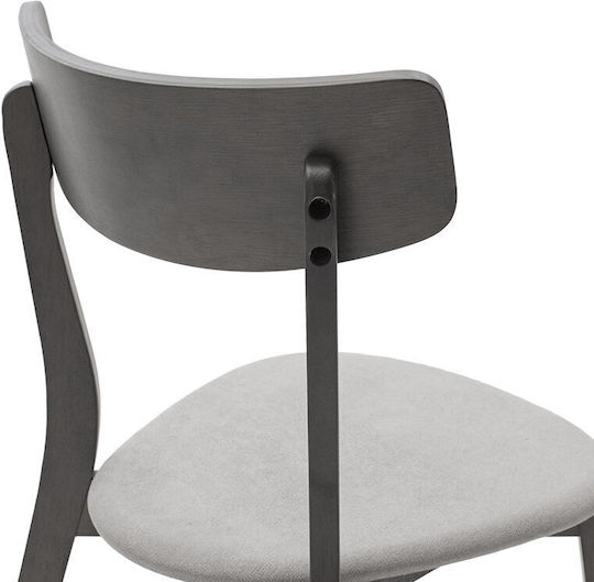 Toto Καρέκλες Κουζίνας Ξύλινες Rustic Grey 2τμχ 45.5x51.5x77εκ.