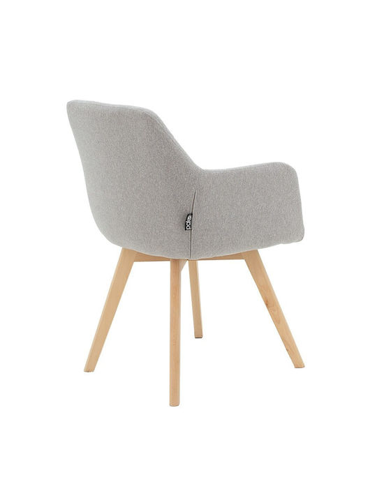 Nasima Stühle Speisesaal Gray 1Stück 57x58x84cm