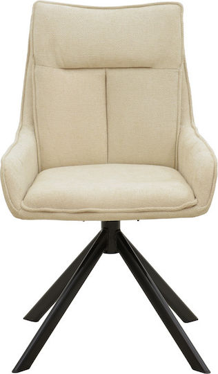 Konelian Stühle Speisesaal Beige 2Stück 54x63x88cm