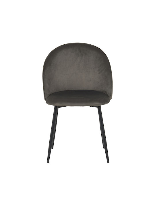 Perch Scaune Sala de mese Catifelate Anthracite 2buc 50x43x82buc