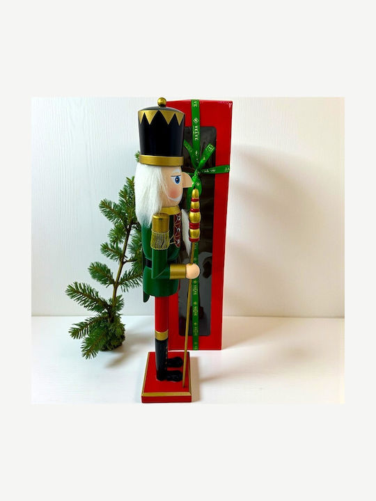 Velve Nutcracker de Crăciun Lemn Verde